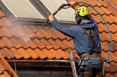 Démoussage et hydrofuge de toiture à Villaz